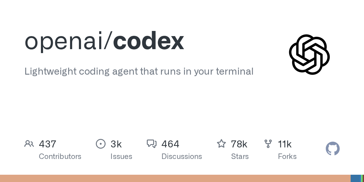 Codex CLI GitHub repo banner